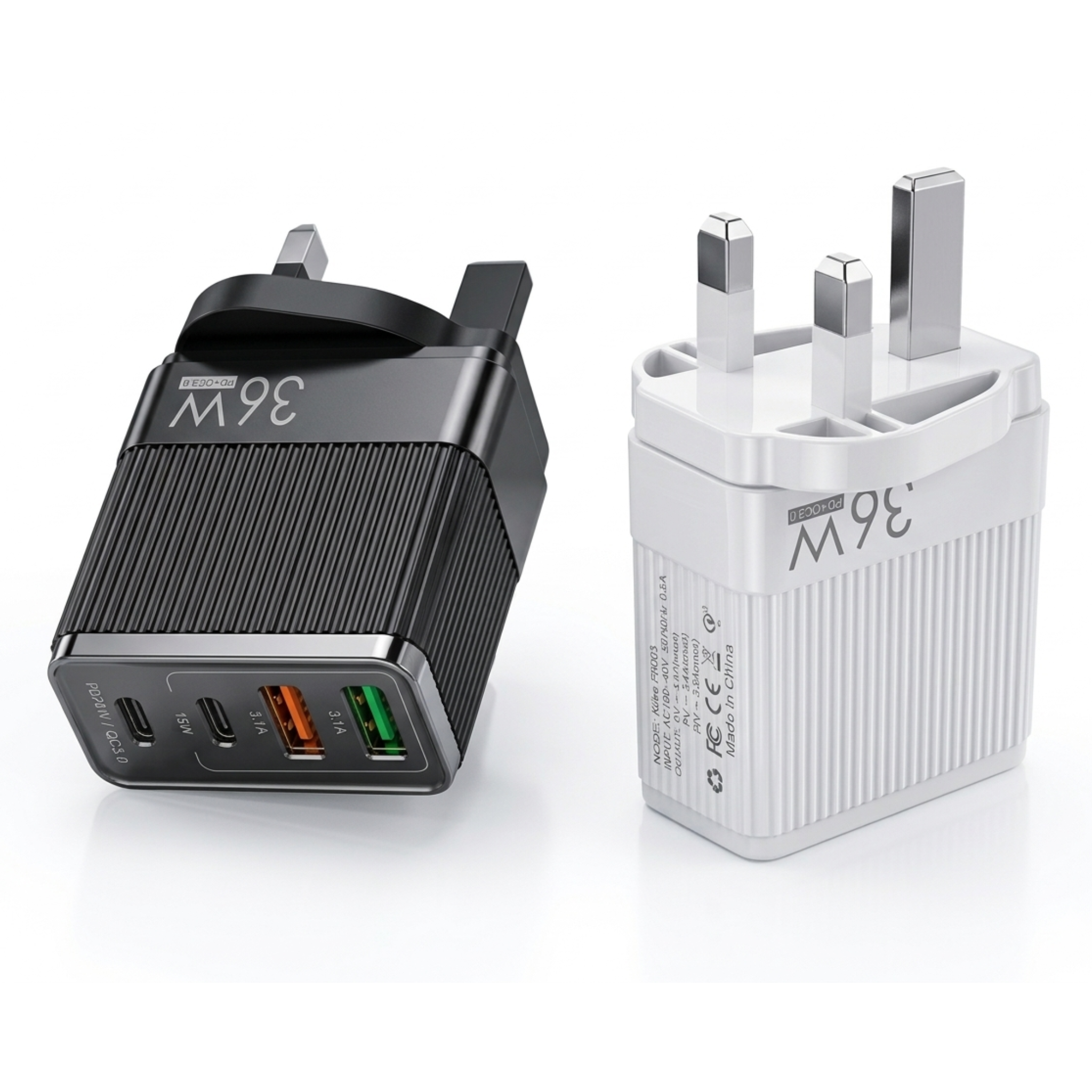 36W Fast Charger Adapter for iPhone & Android – Quick Charging