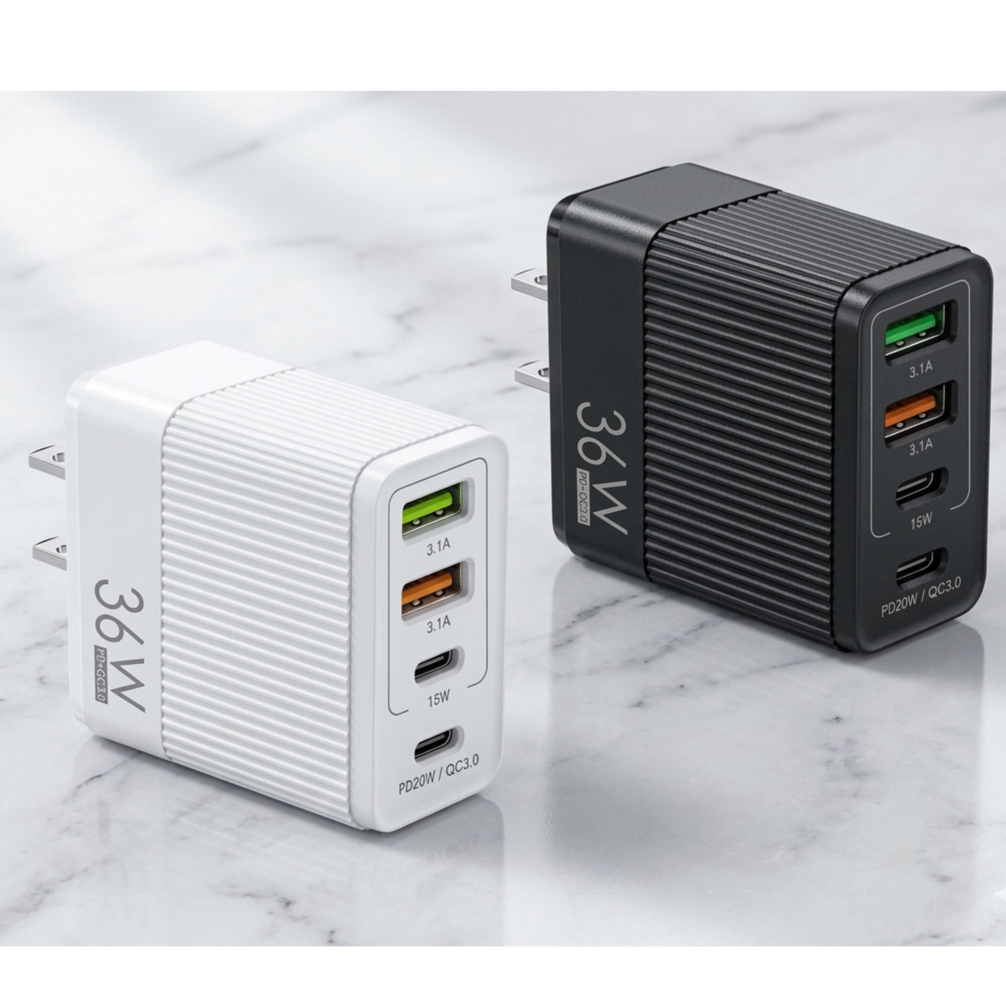 36W Fast Charger Adapter for iPhone & Android – Quick Charging
