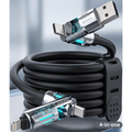 MFish 4-in-1 240 Fast Charging Cable USB-A & Type-C - 6.6FT Black