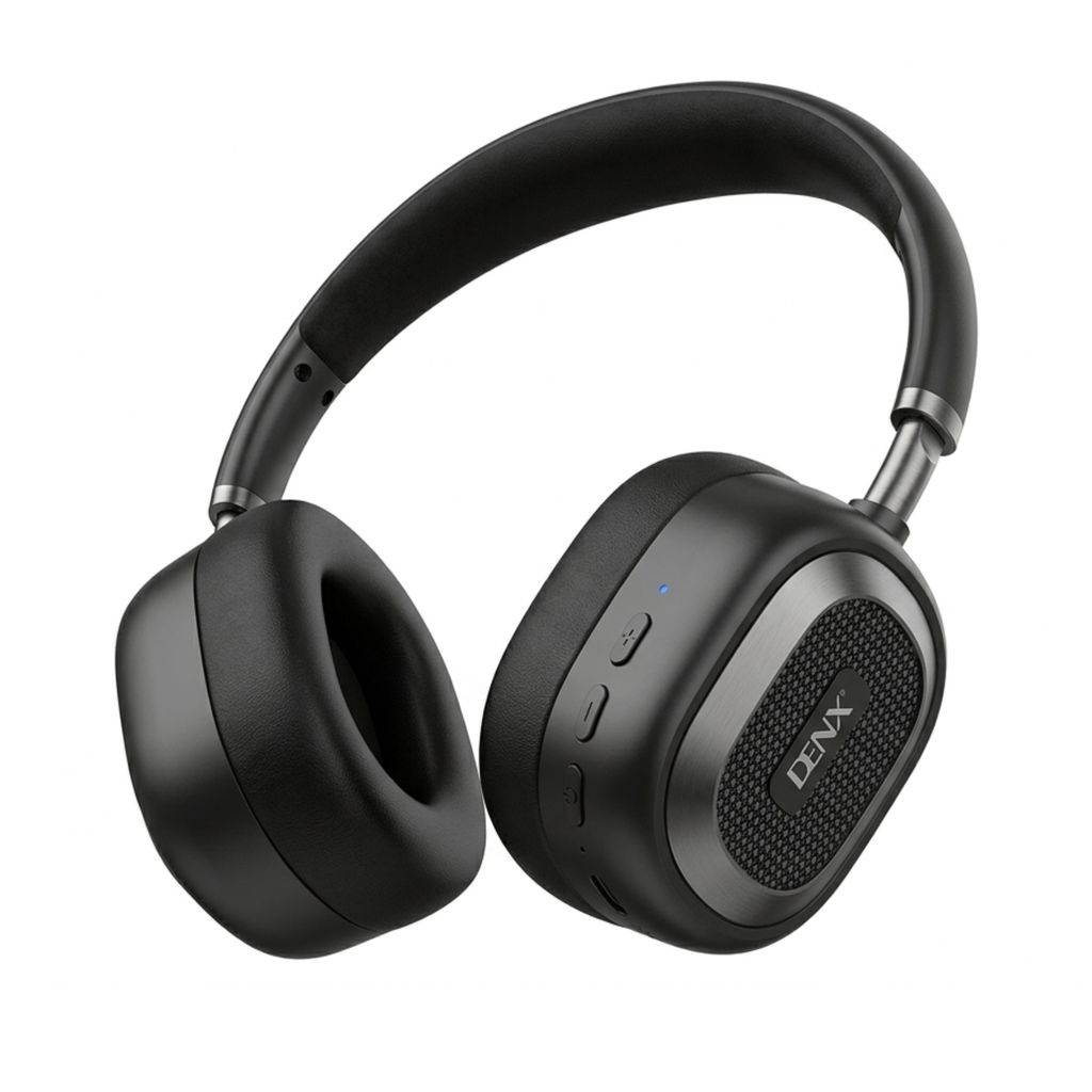 Denx Bluetooth 5.4 Wireless Headphones – 300mAh Battery, Long Battery Life, High Quality Sound
